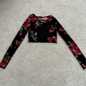 Floral crop top